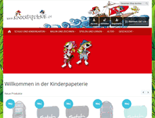Tablet Screenshot of kinderpapeterie.ch